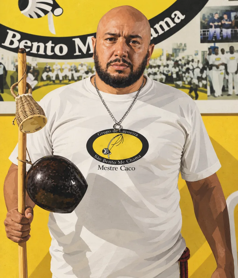 Retrato ilustrado de Mestre Caco